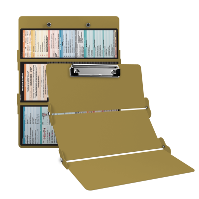 WhiteCoat Clipboard® Trifold - Tactical Brown Medical Edition